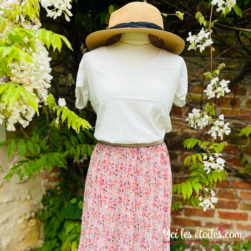 Tee-shirt Paillettes blanc