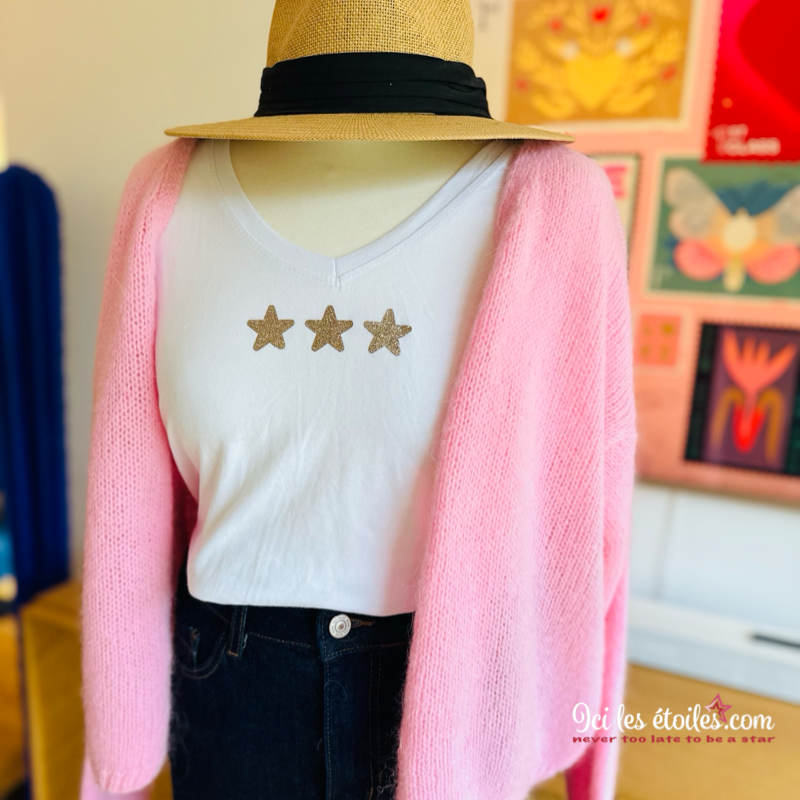 Gilet Gabriel Rose bonbon