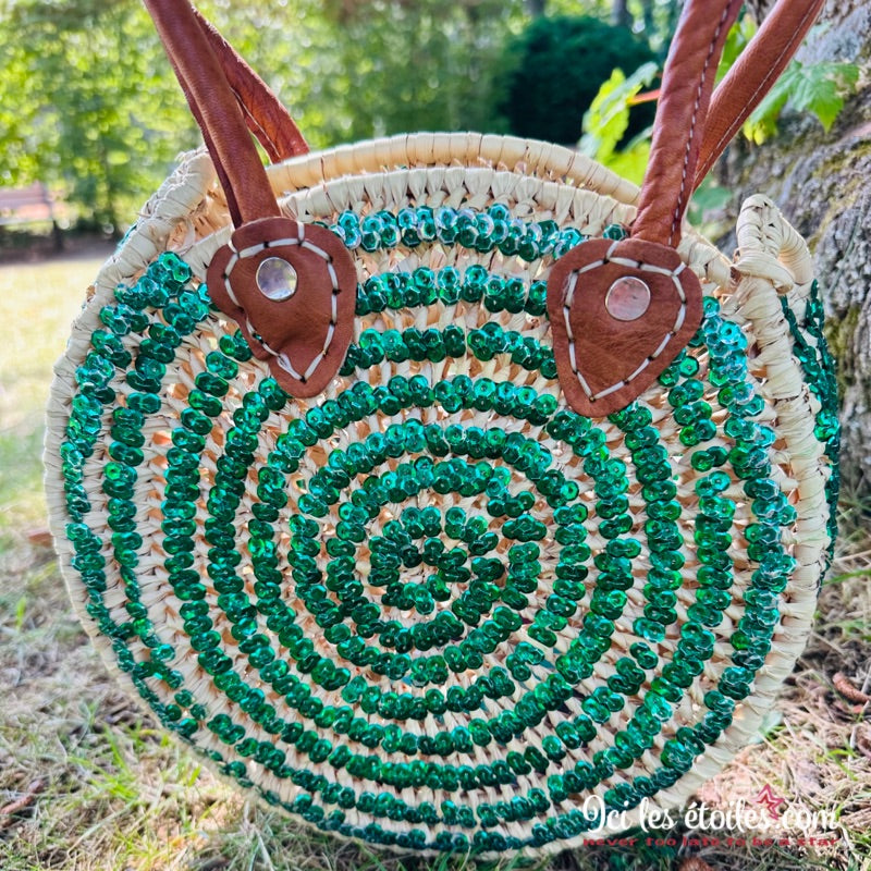 Sac rond Marocain Vert