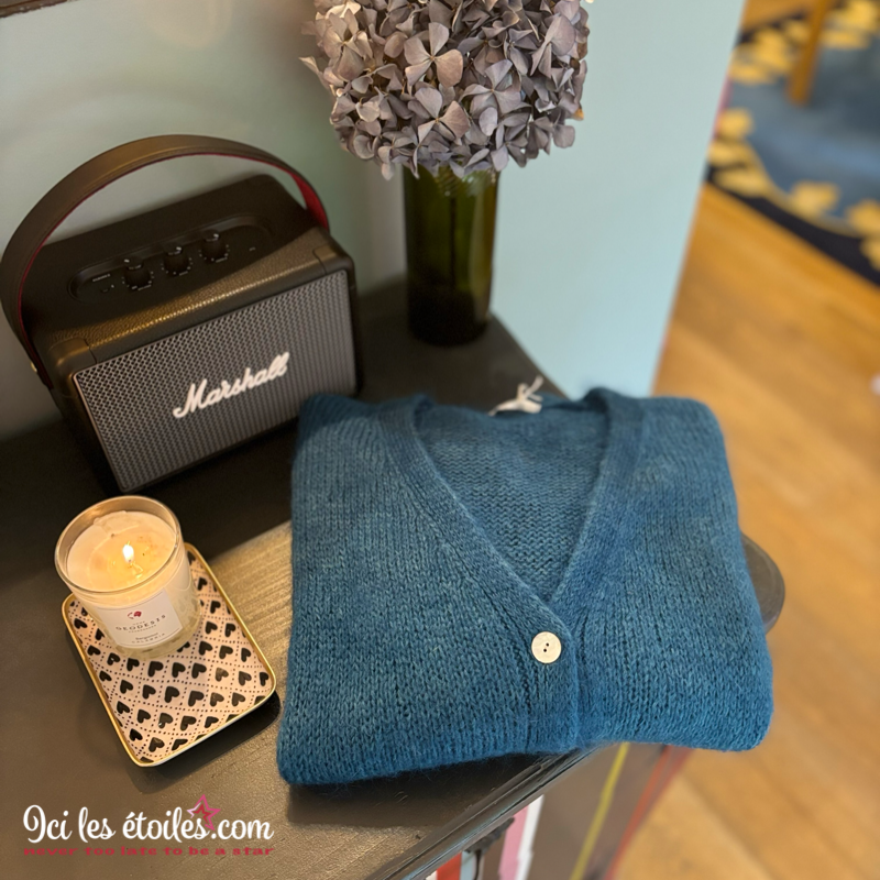 Gilet Gabriel bleu canard