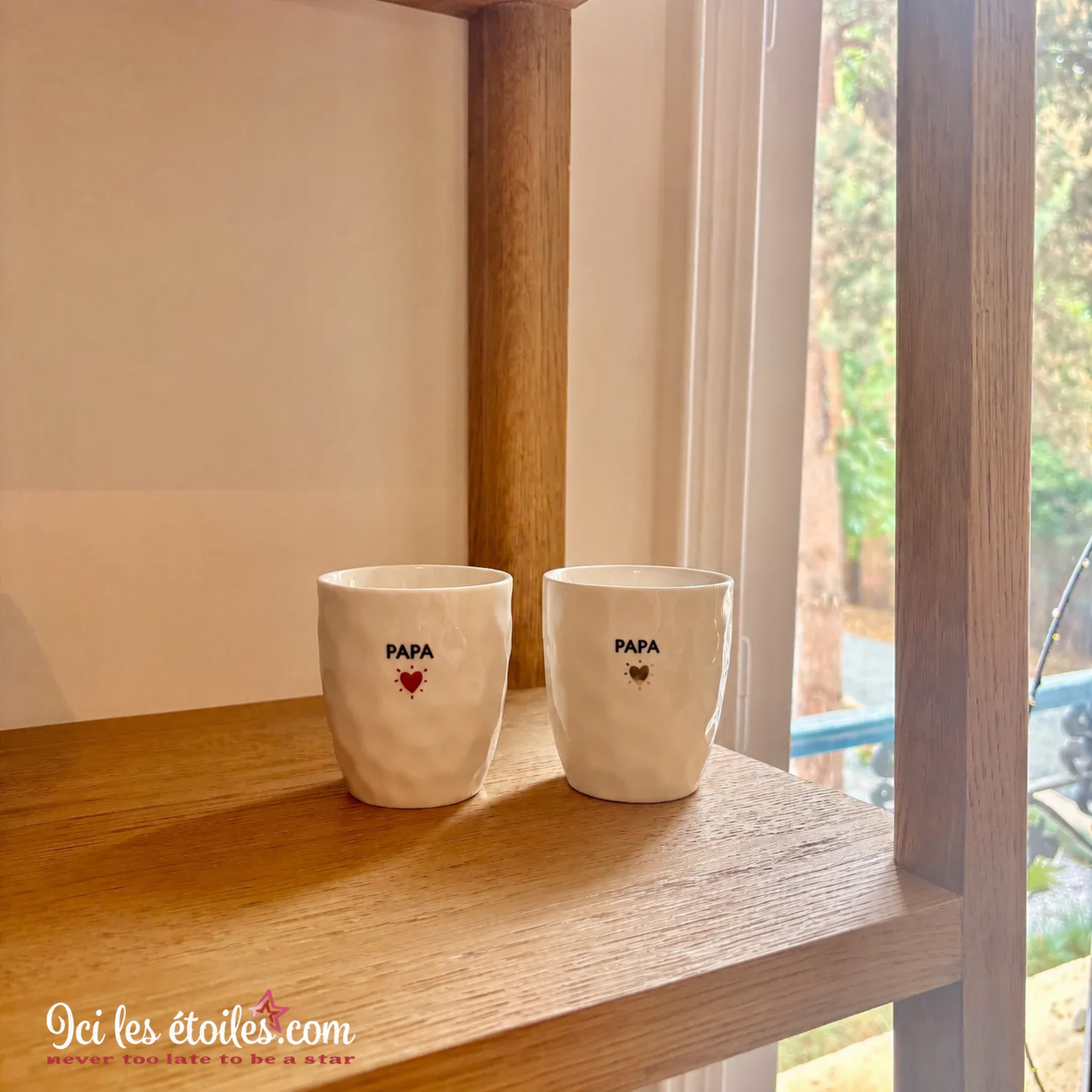 Tasse Papa coeur rouge en Céramique