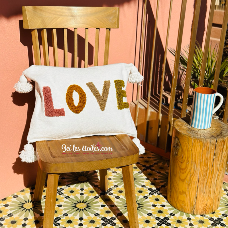 Housse de Coussin Marocain « Love »