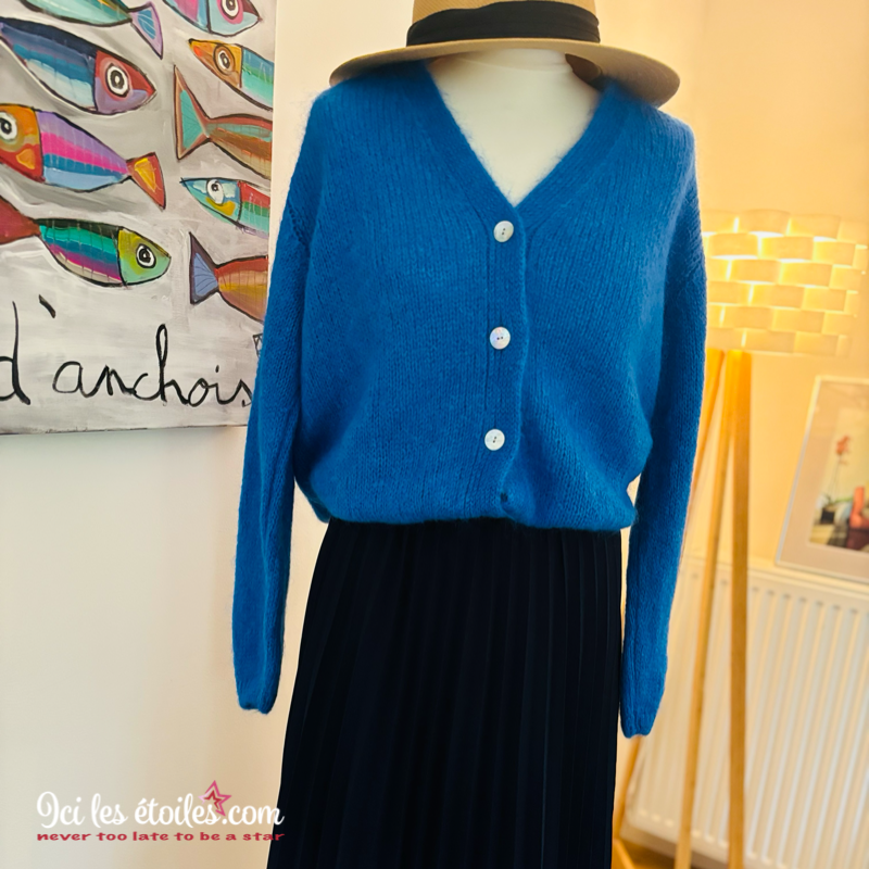 Gilet Gabriel bleu éléctrique