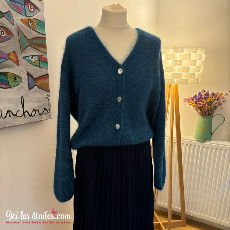 Gilet Gabriel bleu canard