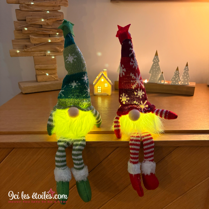 Mini Lutin Lucien lumineux vert