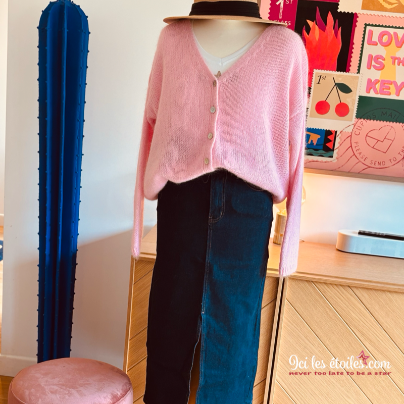 Gilet Gabriel Rose bonbon