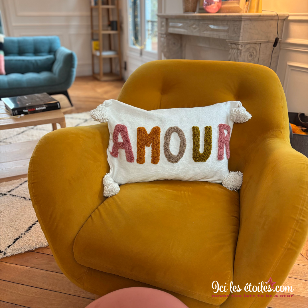 Housse de Coussin Marocain « Amour »