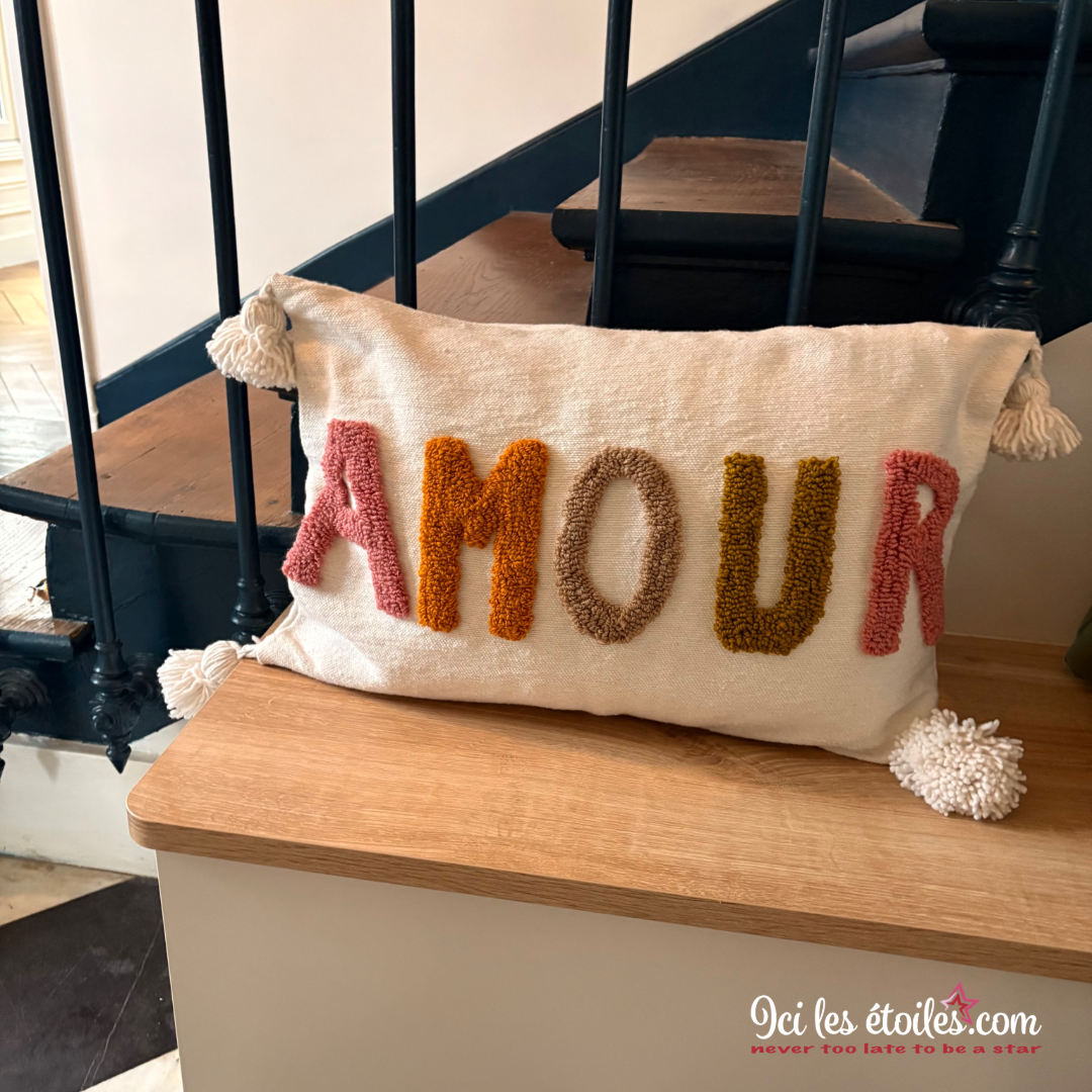 Housse de Coussin Marocain « Amour »
