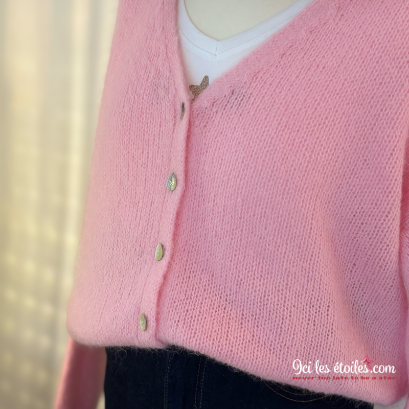 Gilet Gabriel Rose bonbon