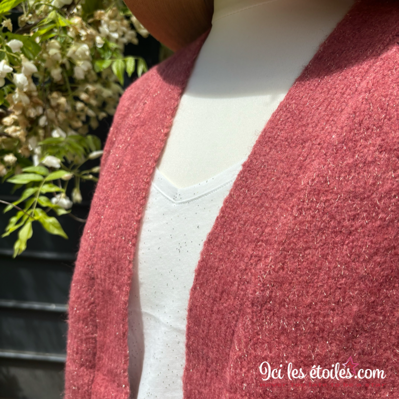 Gilet Terracota paillettes