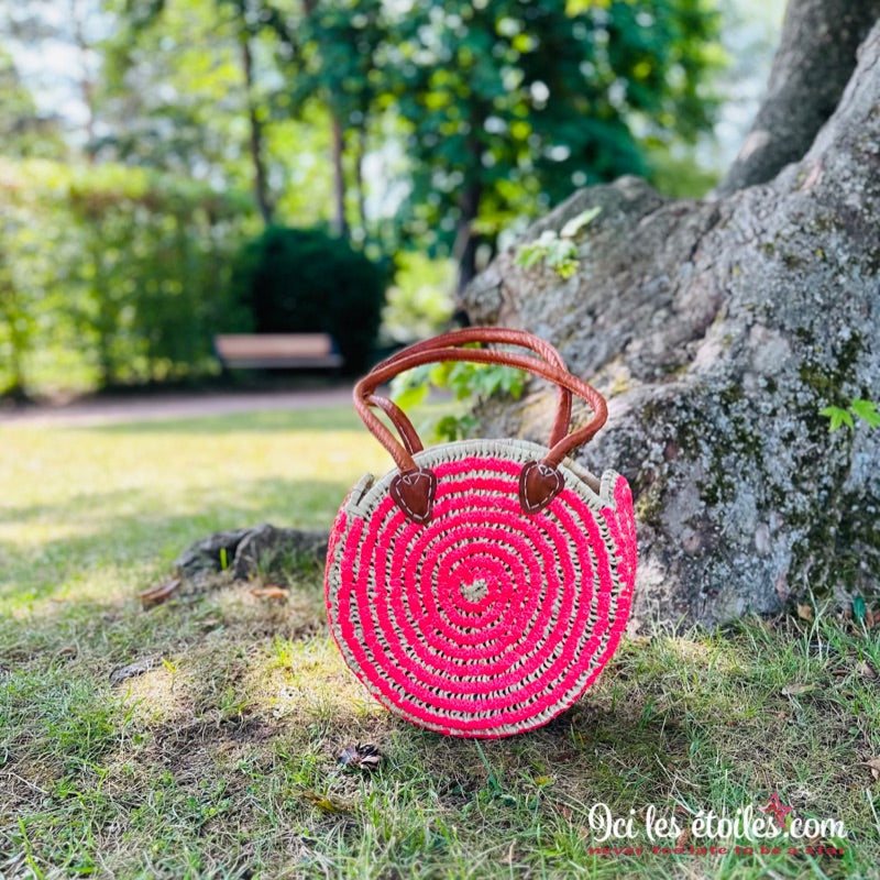 Sac rond Marocain Rose