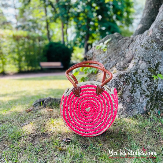 Sac rond Marocain Rose