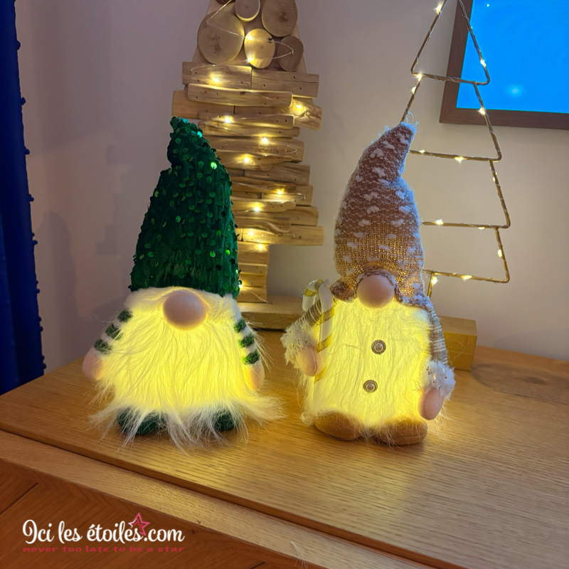 Lutin Lucien lumineux beige