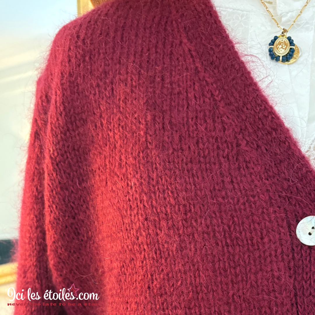 Gilet Gabriel bordeaux