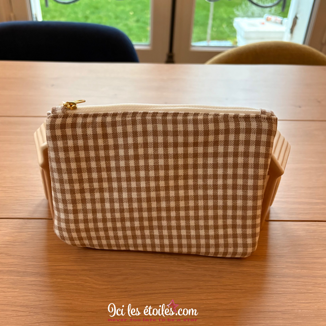 Trousse Vichy camel