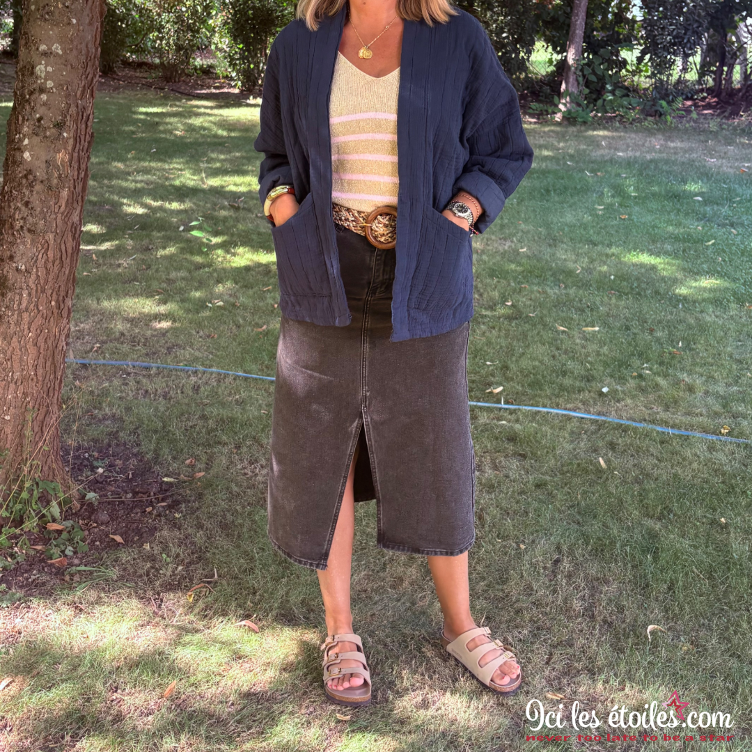 Veste Lucie bleu marine