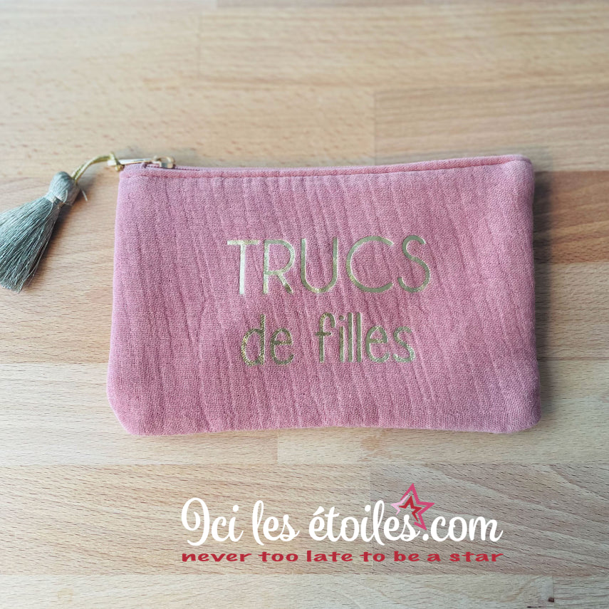 Pochette Scarlett Vieux Rose