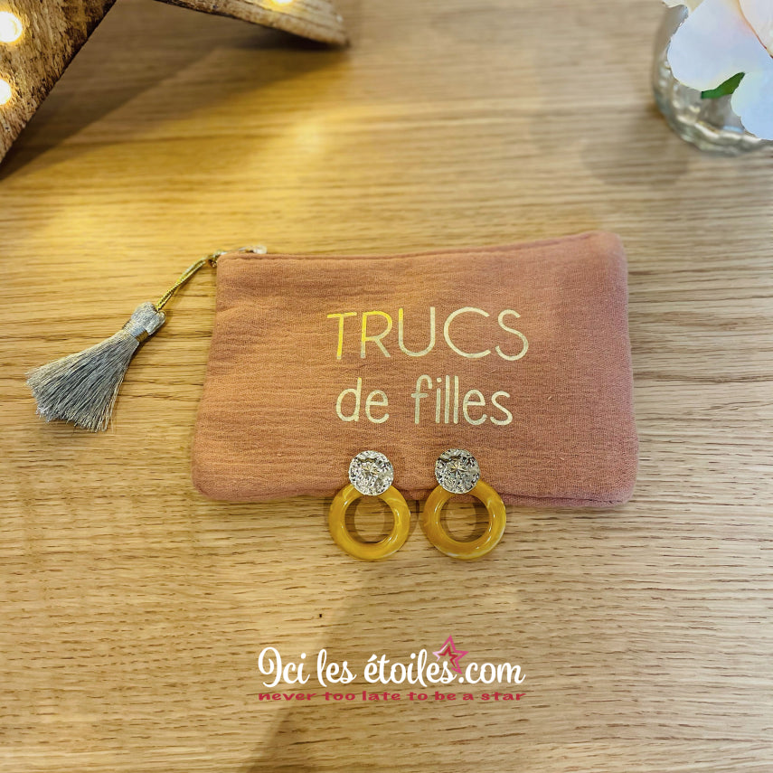 Boucles Louise Coloris Moutarde