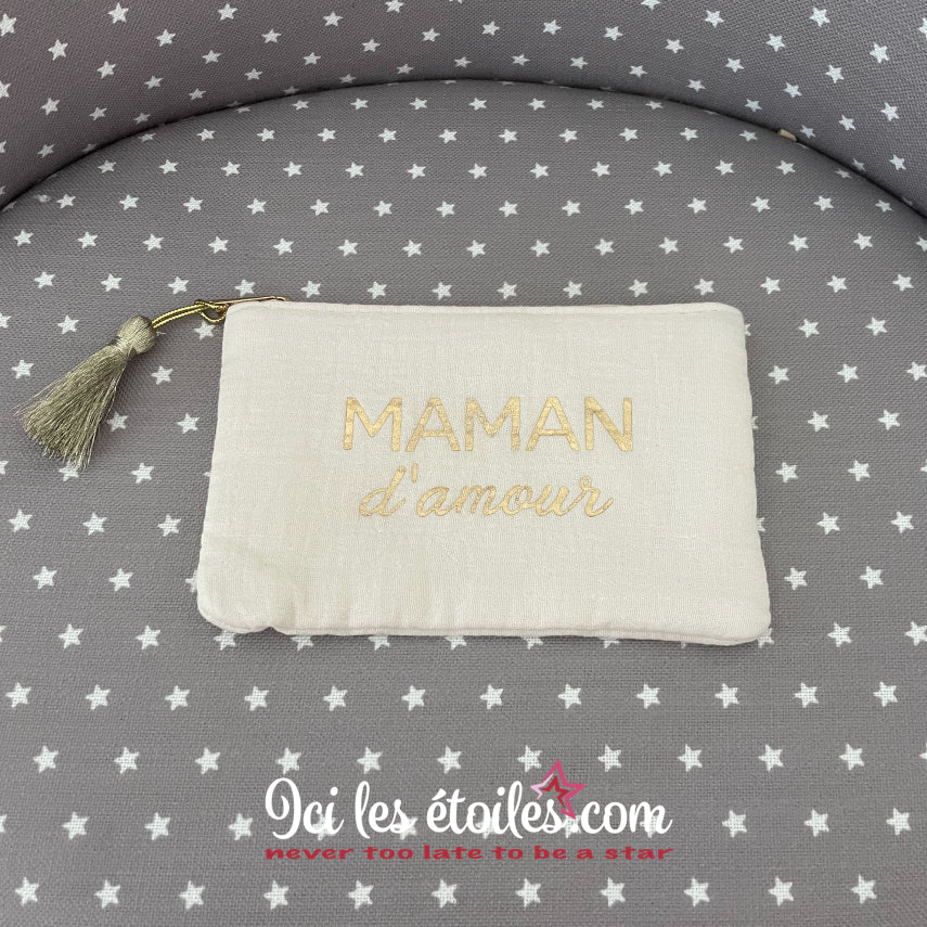 Pochette Maman d'Amour coloris crème