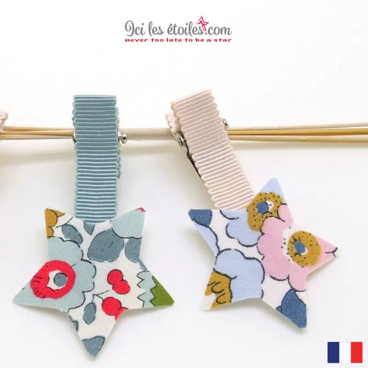 Barrette clip étoile Liberty