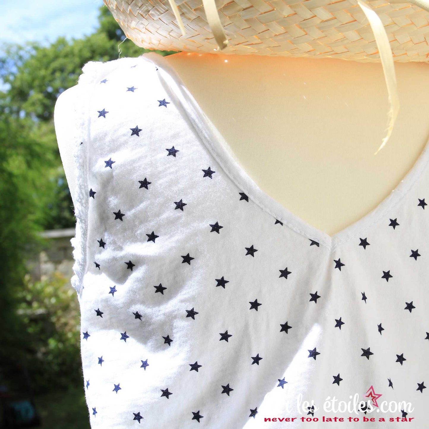 Top étoile 100% coton