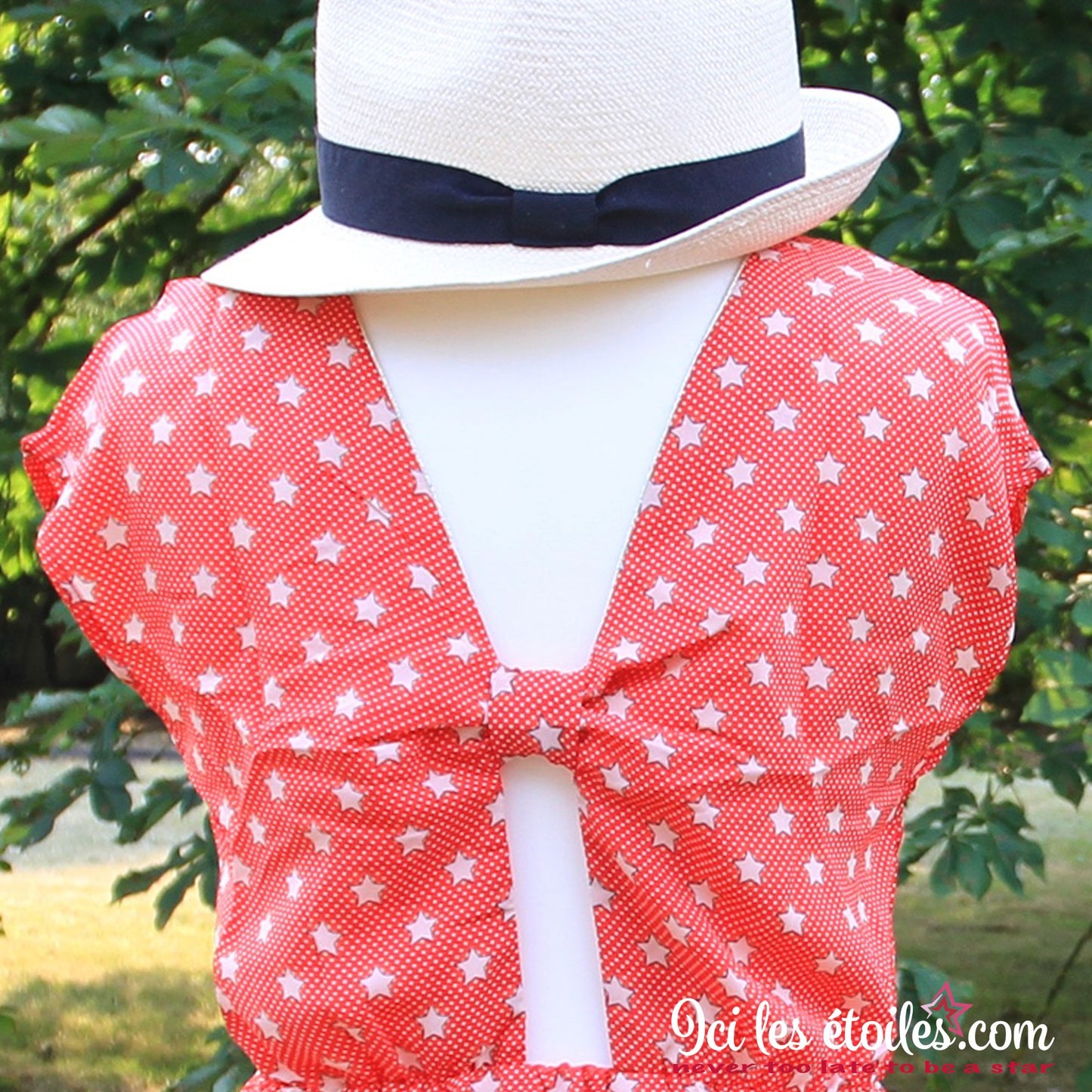 Robe étoile orange
