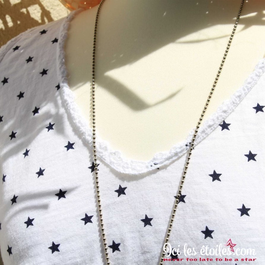 Top étoile 100% coton