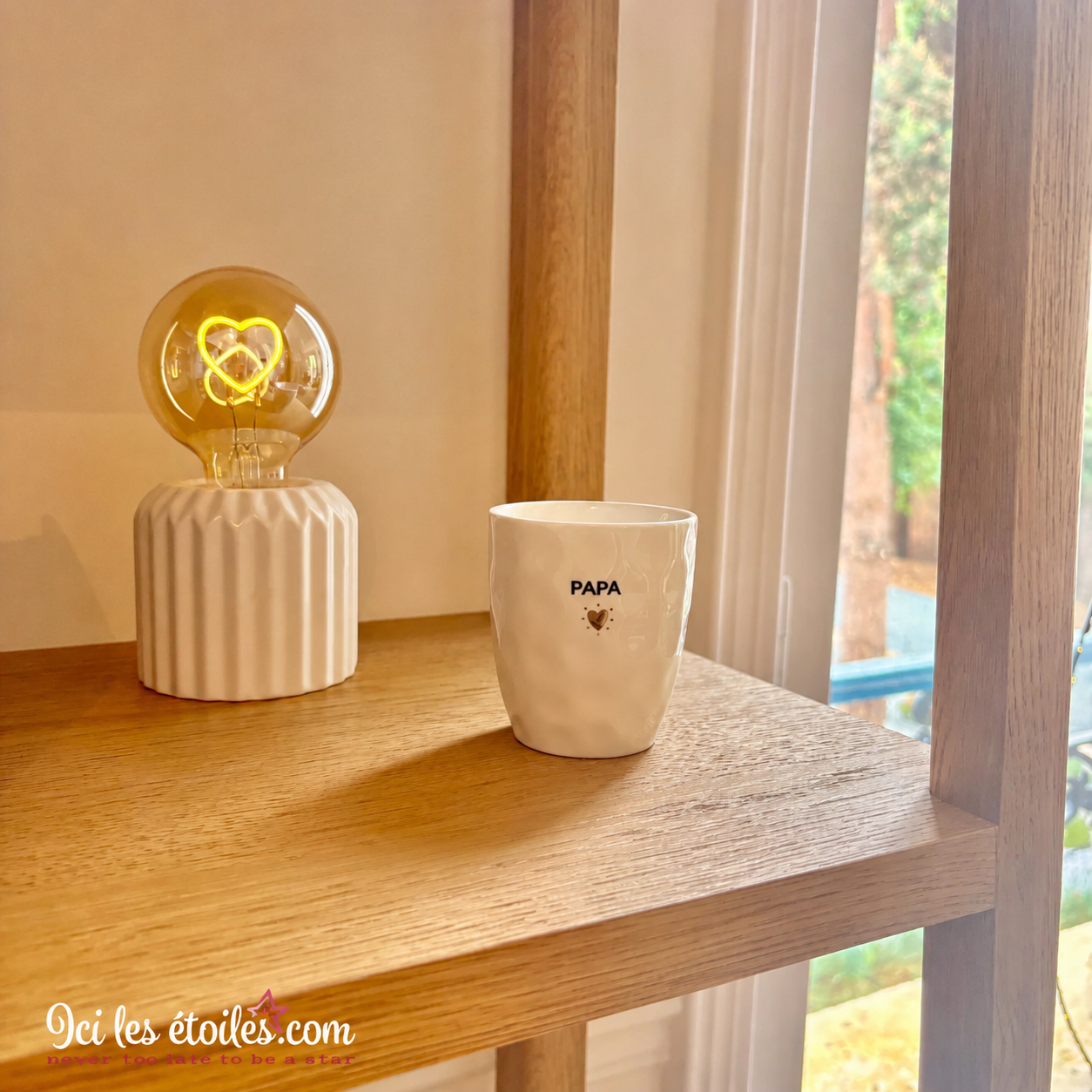 Tasse Papa coeur doré en Céramique