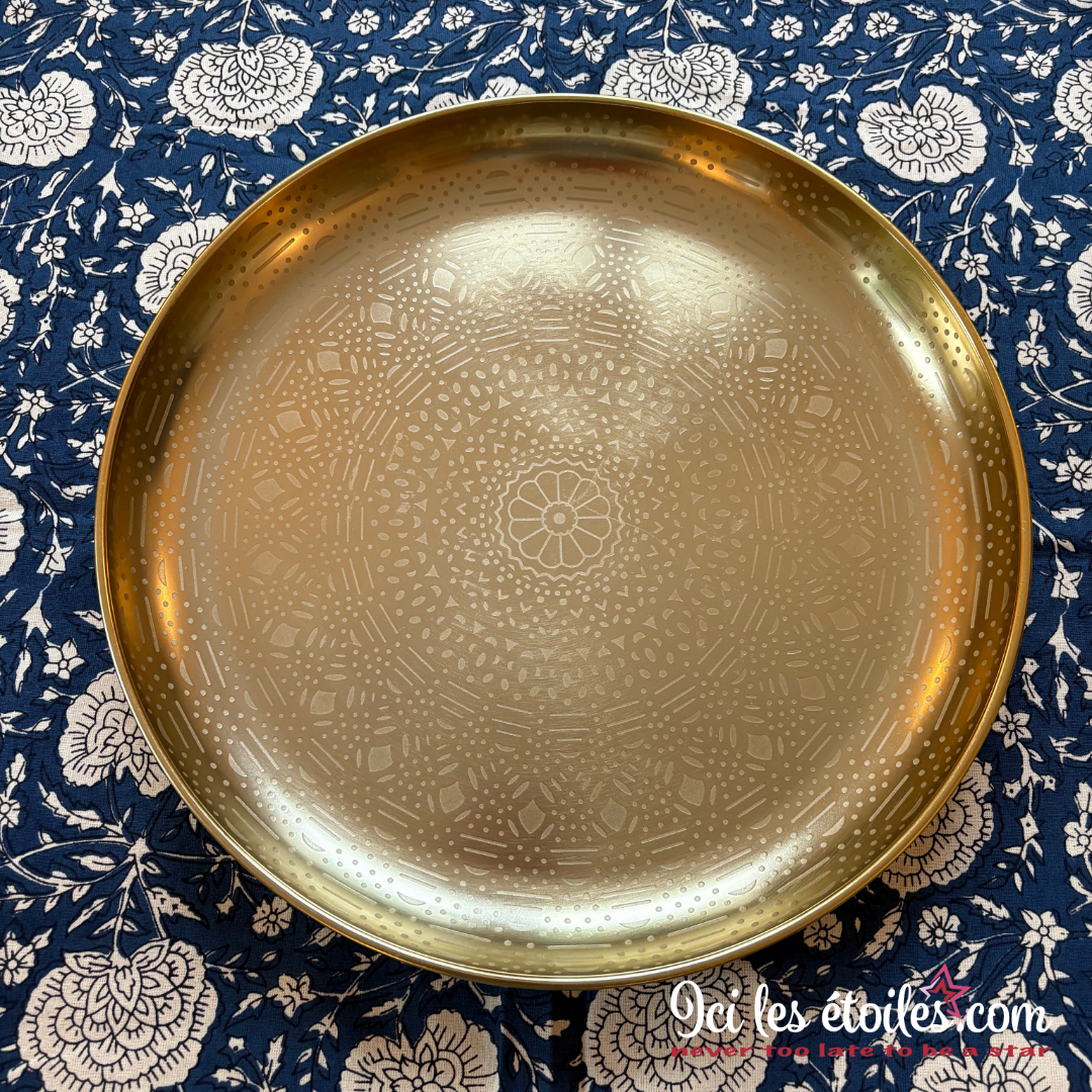Plateau doré