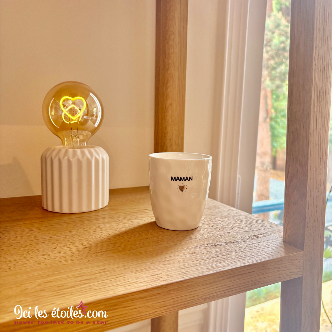 Tasse Maman coeur doré en Céramique