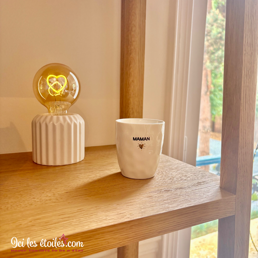 Tasse Maman coeur doré en Céramique