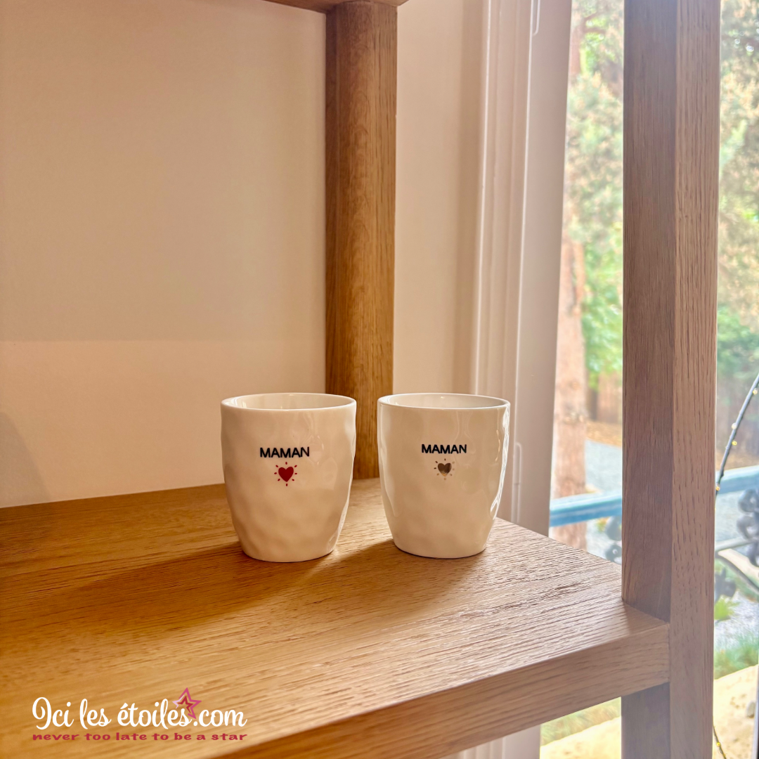 Tasse Maman coeur doré en Céramique
