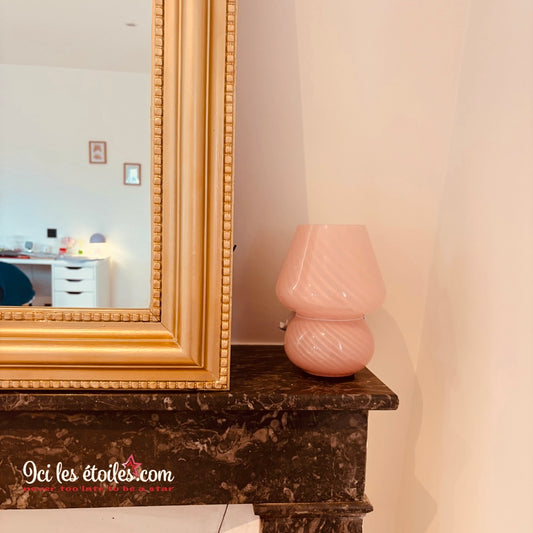 Lampe champignon Rose