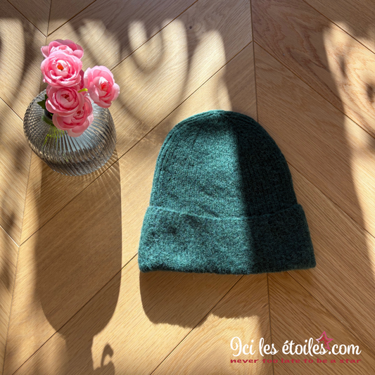 Bonnet vert bouteille