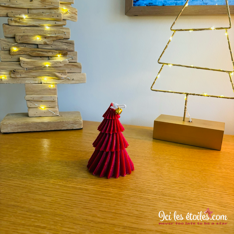 Bougie Sapin Rouge