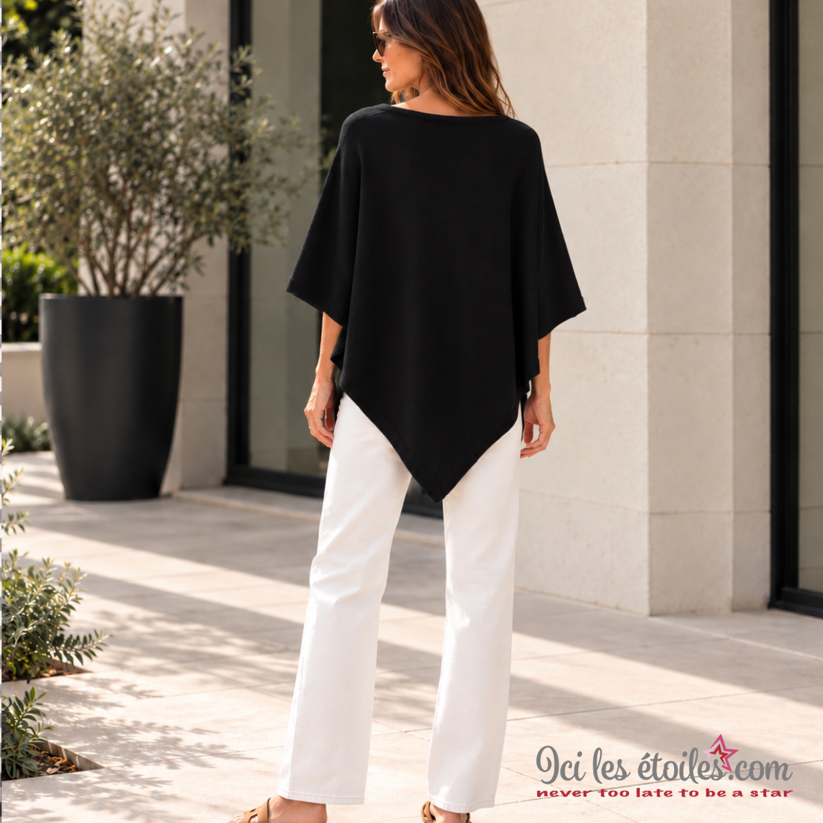Poncho Théo Noir
