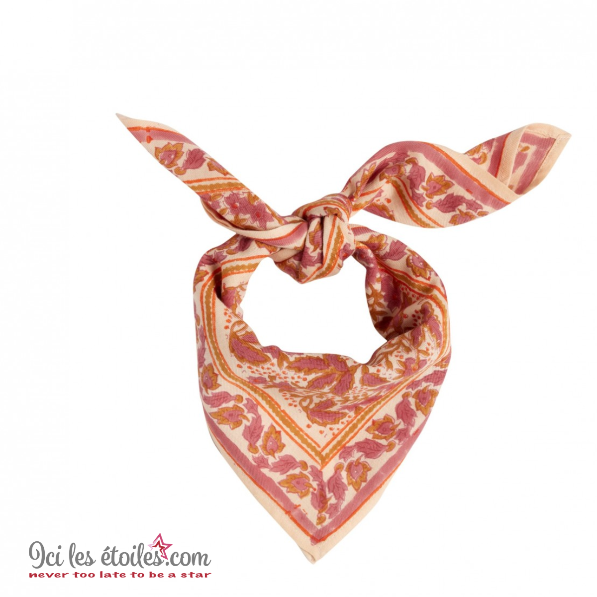 Foulard Indien petit modèle  « Nalini Rose »