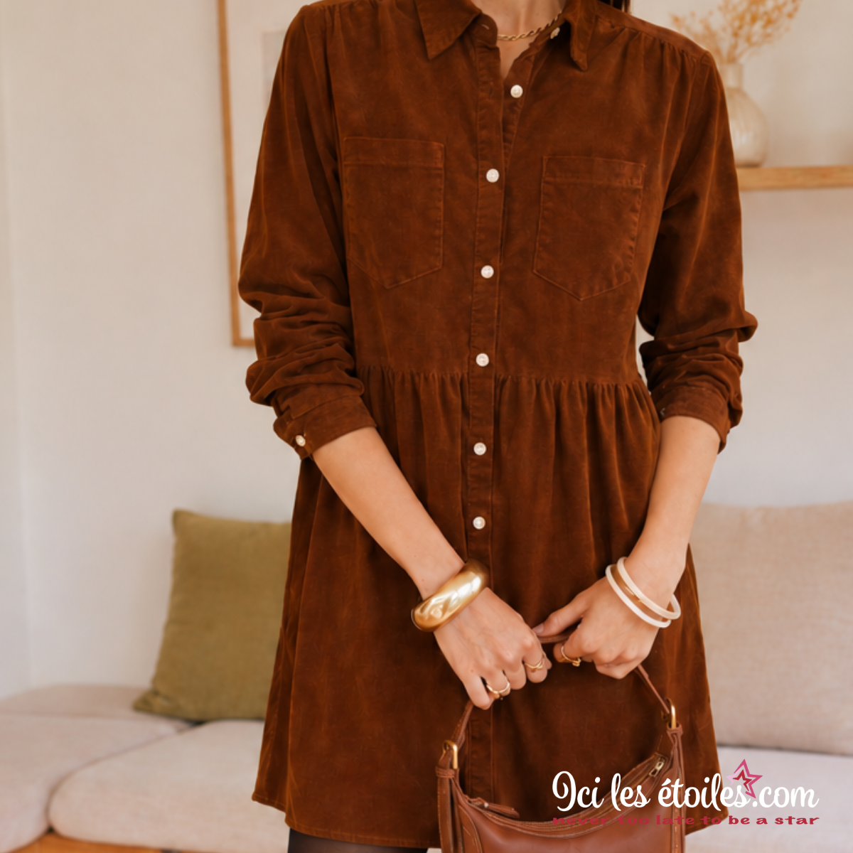 Robe Aliénor Camel