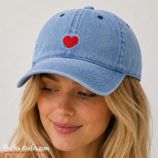 Casquette en denim ❤️