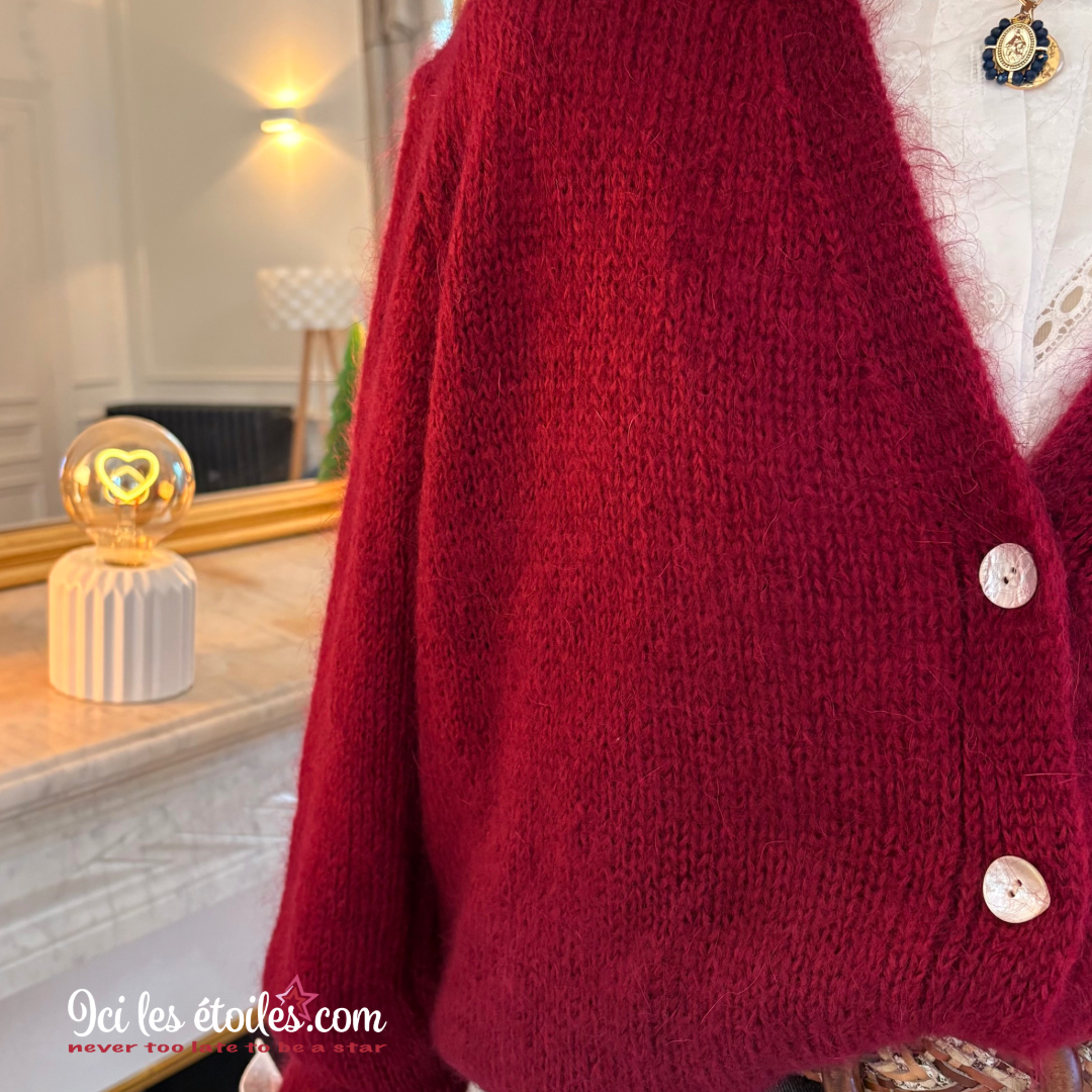 Gilet Gabriel bordeaux