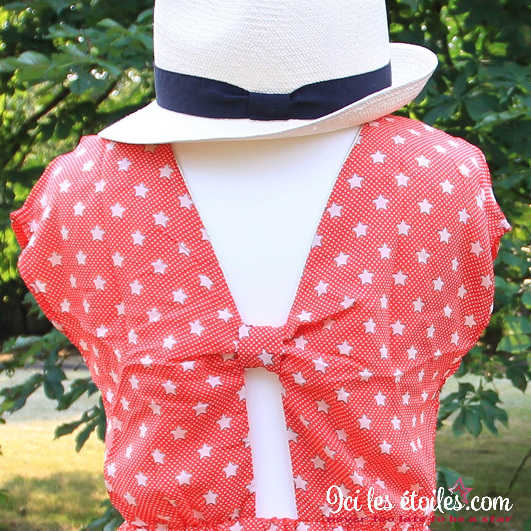 Robe étoile orange